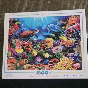 Ceaco Sea of Beauty 1500 Piece Jigsaw Puzzle Sealife Vibrant Gerald Newton Art
